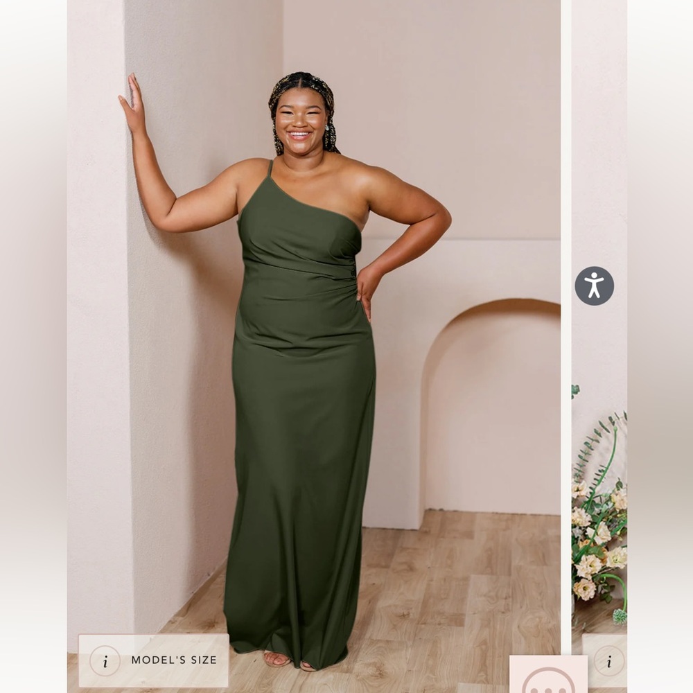 Revelry Jade Crepe Dress